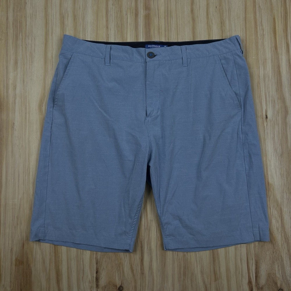 Devereux Active Short Light Blue Run Size‎ 36 Solid Drawstring 9" Inseam